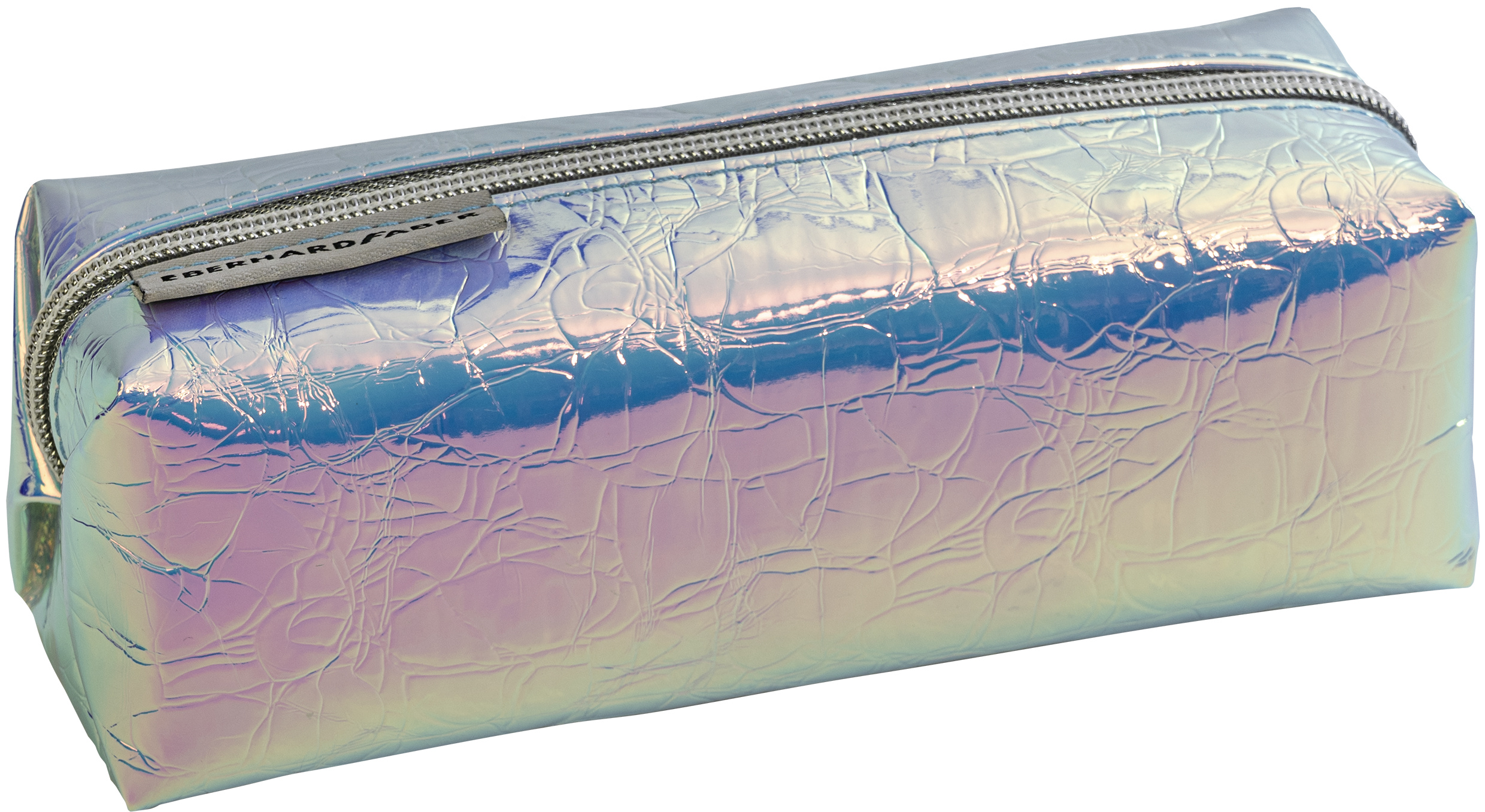Penar Etui Tubular Glitter Flip Flop Argintiu Eberhard Faber