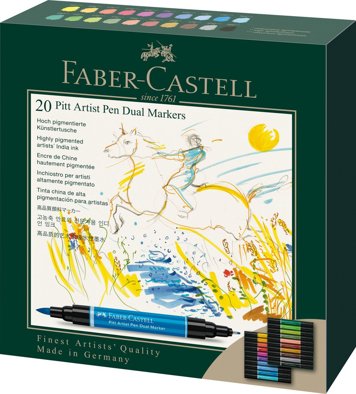 Pitt Artist Pen Dual Marker Set 20 Buc Faber-castell