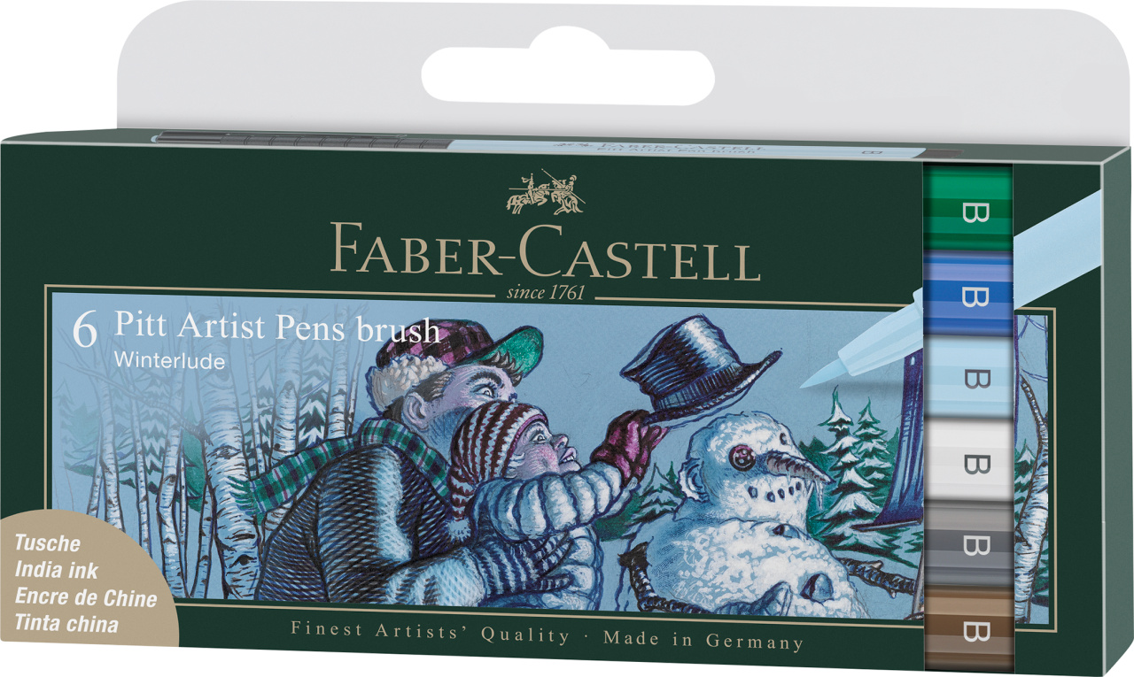 Pitt Artist Pen Set 6 Buc Culori Iarna 2022 Faber-castell