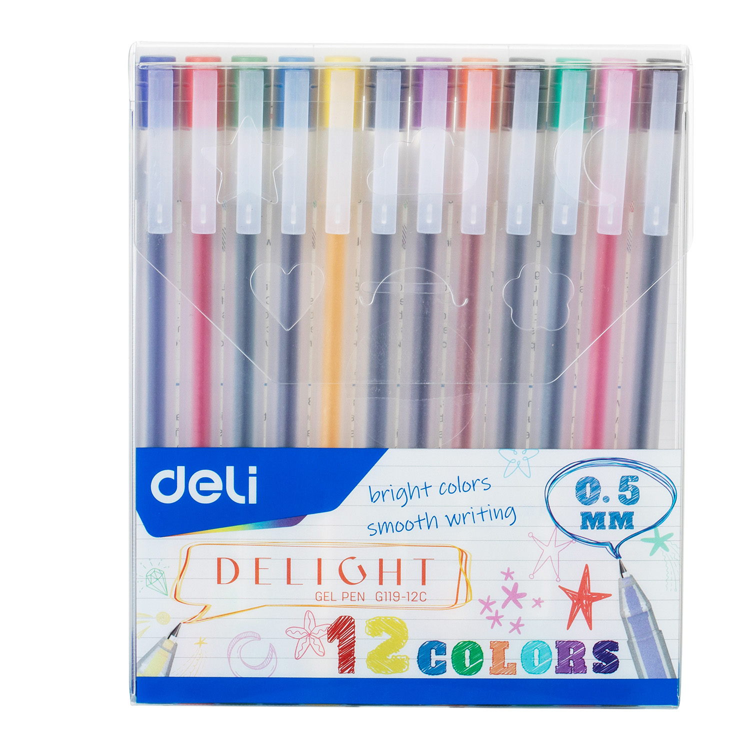 Pix Cu Gel 0.5MM Set 12 Culori Deli
