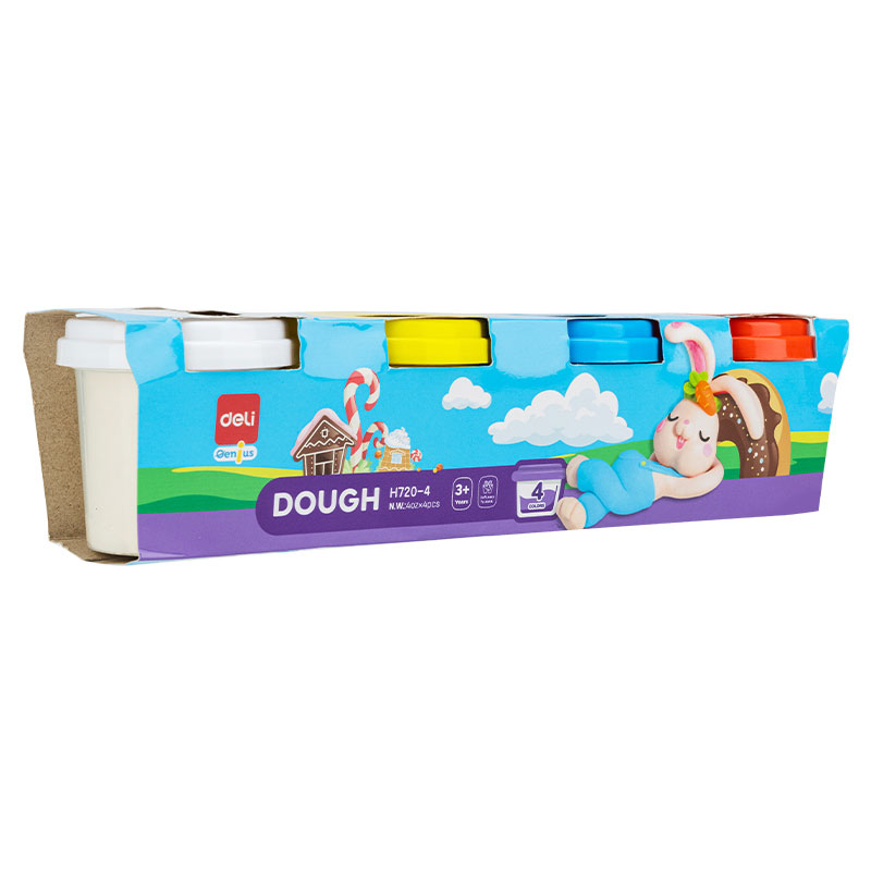 Plastilina Modelaj 4 Culori X 100G Deli