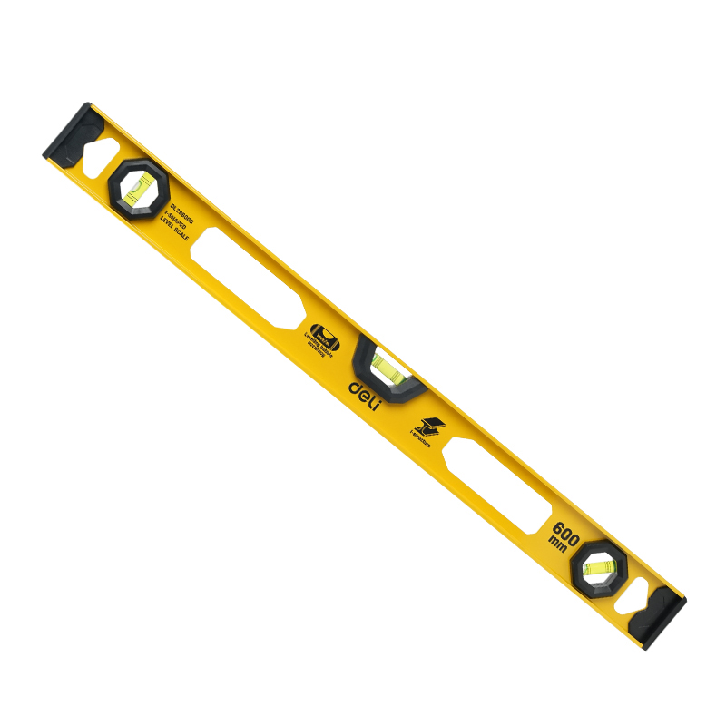 Rechizite Școlare - Poloboc metal 60 cm 3 bule acuratete 1mm galben deli