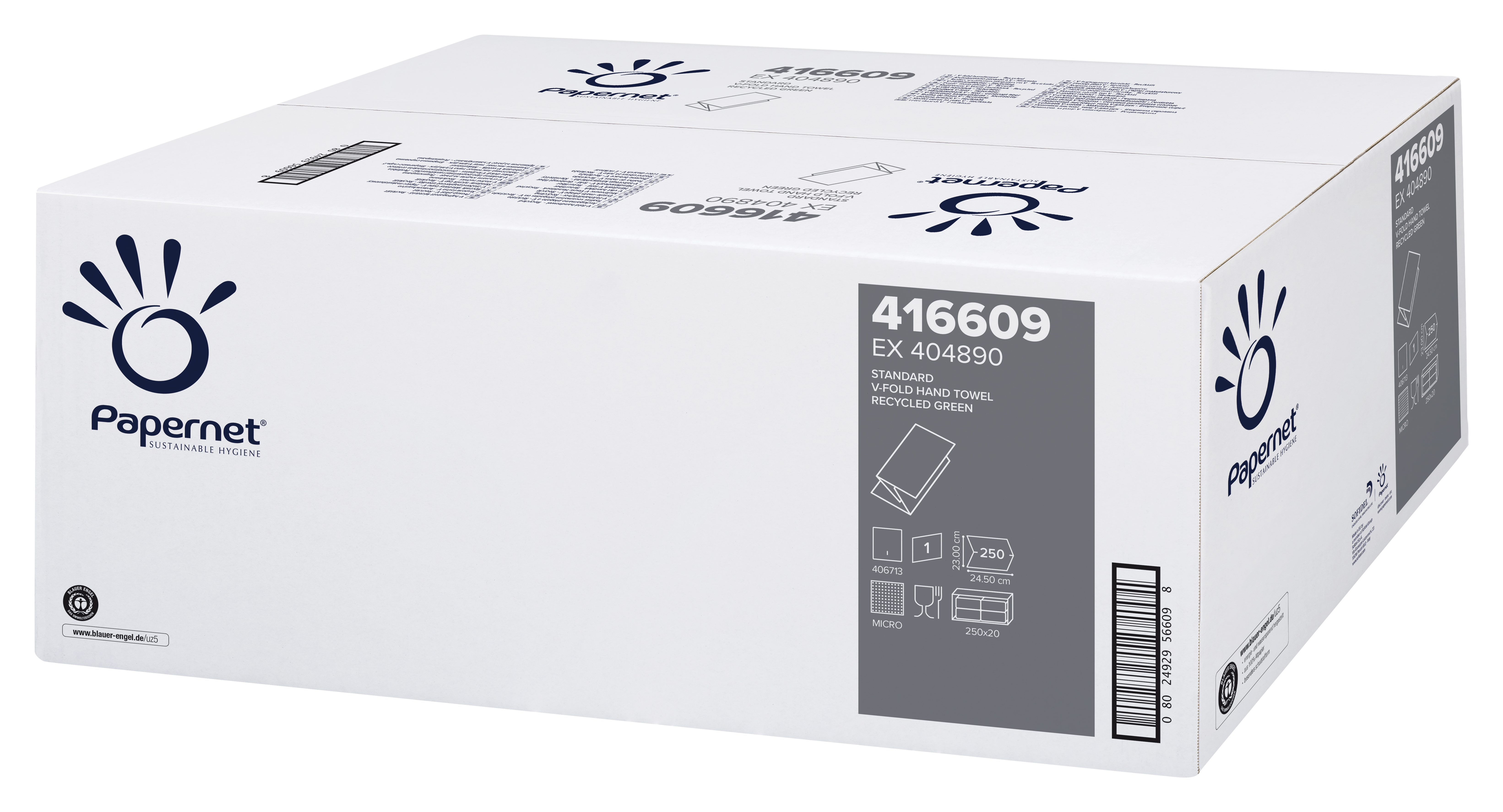 Prosoape Hartie Verzi In V Premium 250/Set Papernet