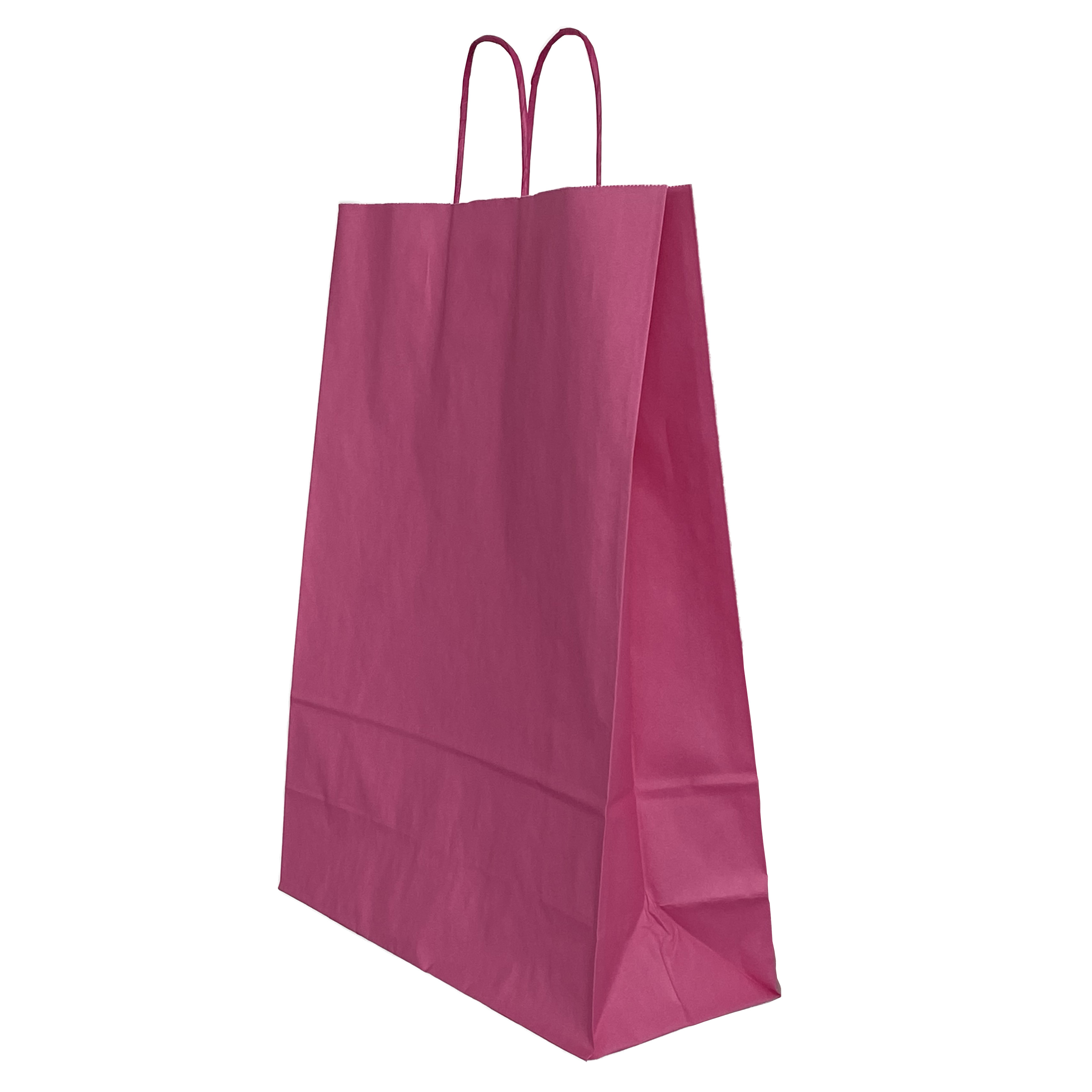 Punga Hartie Maner Rasucit 26 X 12 X 35 Cm Roz/Alb Papiroti