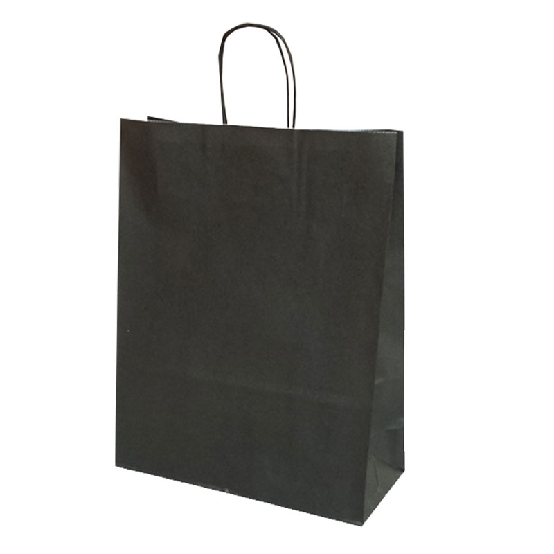 Punga Hartie Maner Rasucit 32 X 12 X 41 Cm Negru/Alb Papiroti