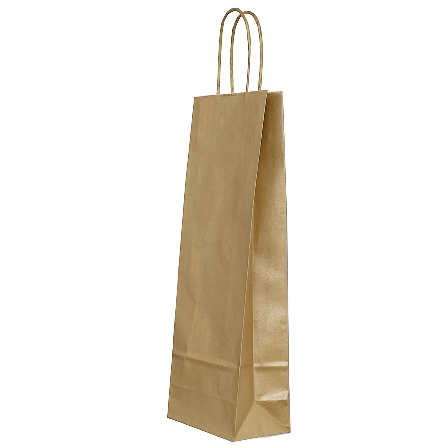 Punga Hartie Sticle Maner Rasucit 14 X 8 X 39 Cm Auriu/Alb Papiroti