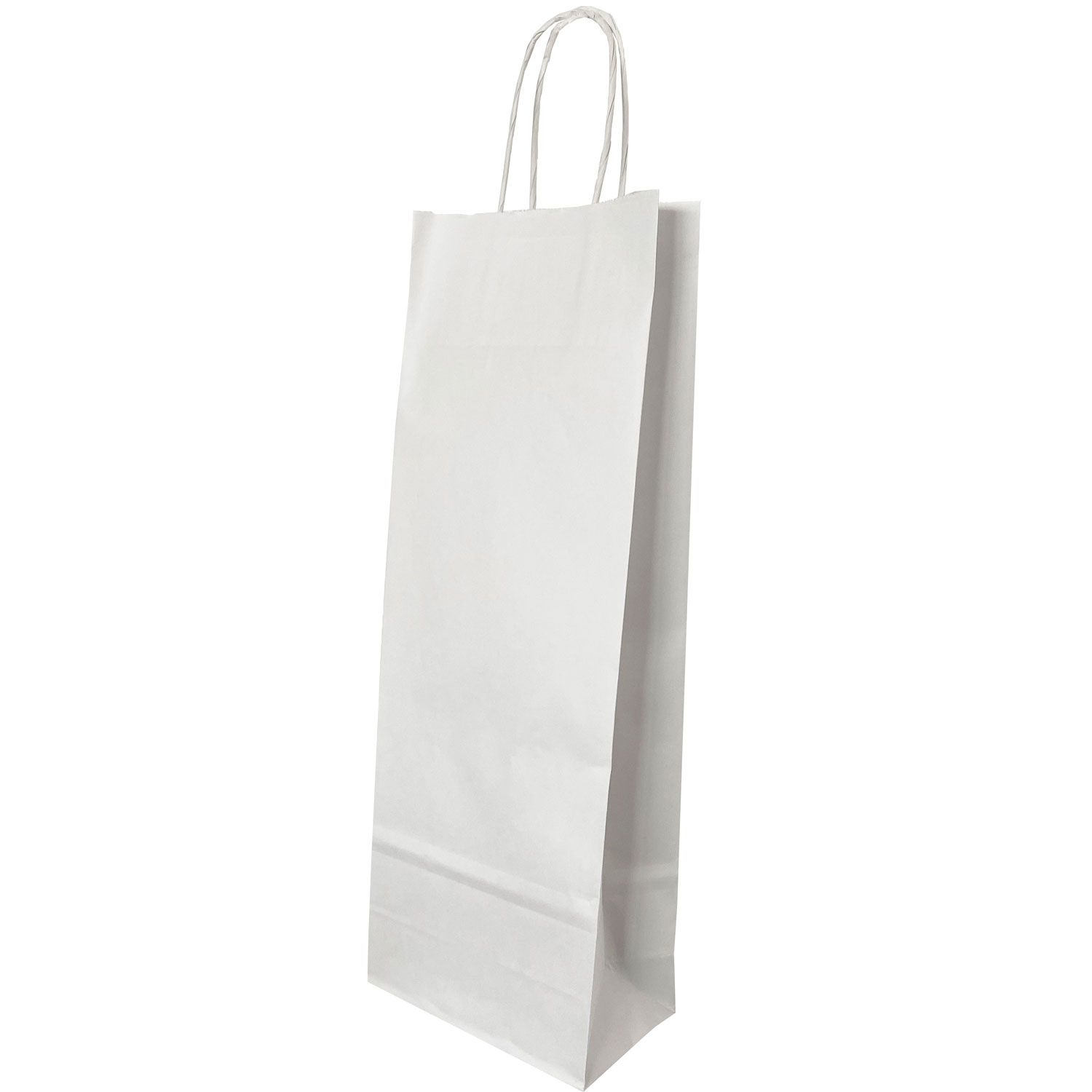 Punga Hartie Sticle Maner Rasucit 14 X 8 X 39 Cm Alb/Alb Papiroti