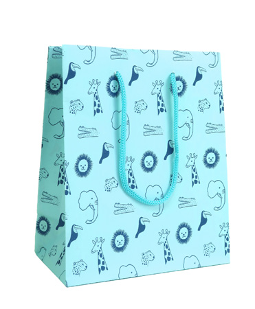 Pungi Cadou Petit Jungle Blue L 240 X 100 X 335 Mm Rotolux