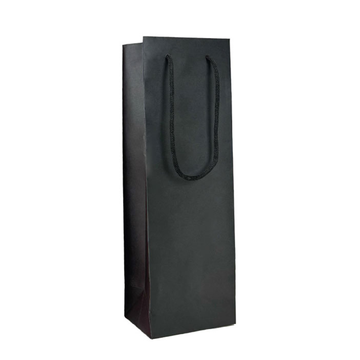 Pungi Cadou Sticla Negru Kraft 120 X 90 X 390 Mm Rotolux
