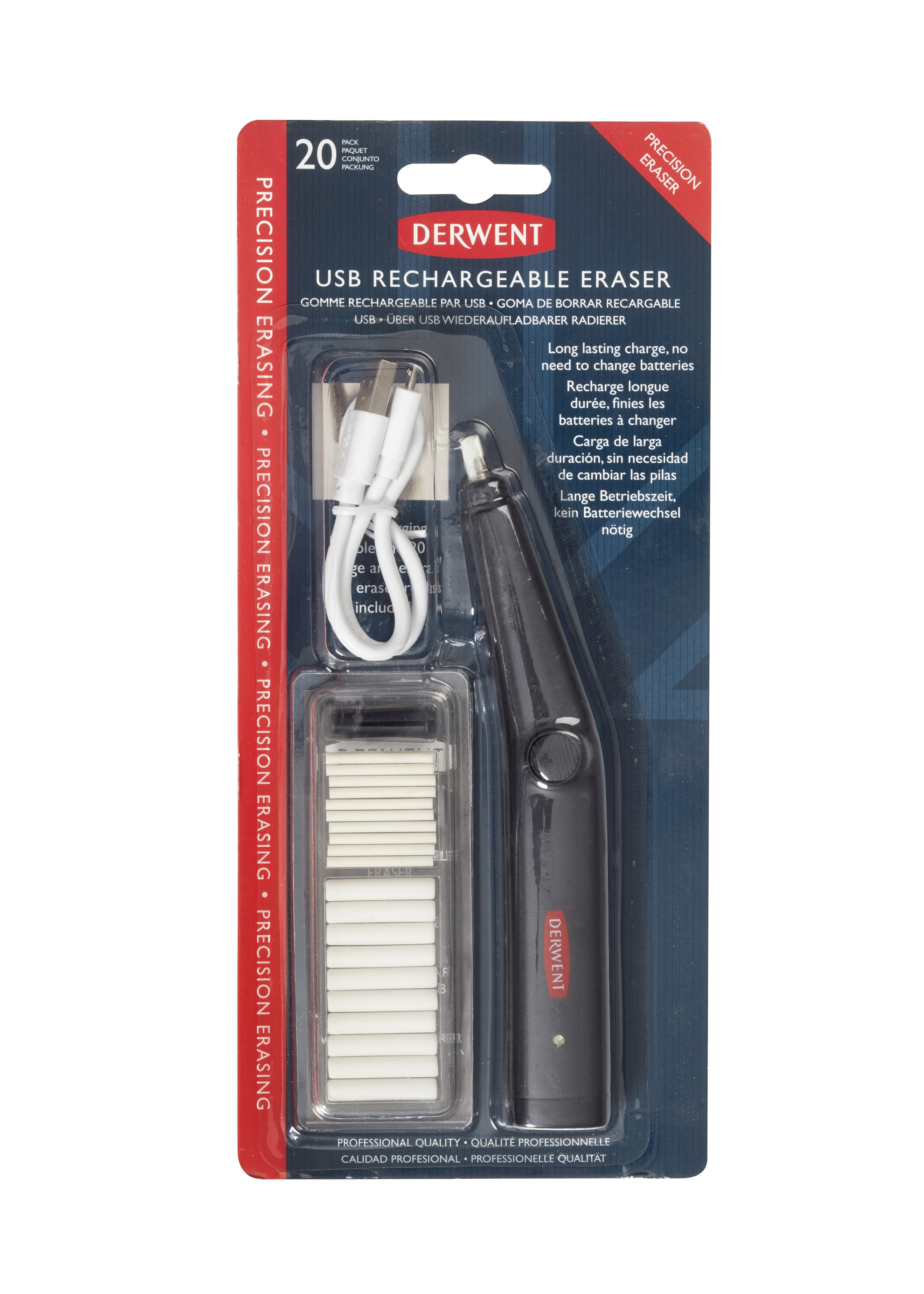 Radiera Electrica Reincarcabila Derwent Professional