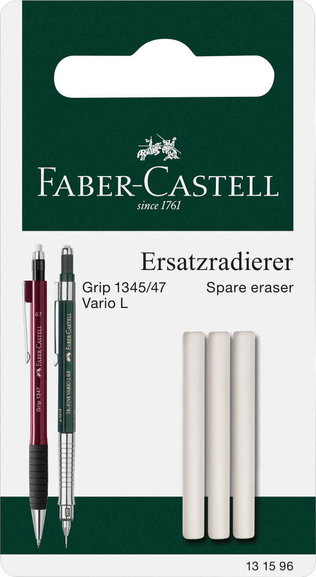 Faber-Castell Radiera Rezerva 3 Buc Pentru Creion Mecanic 1345/47 Faber-castel
