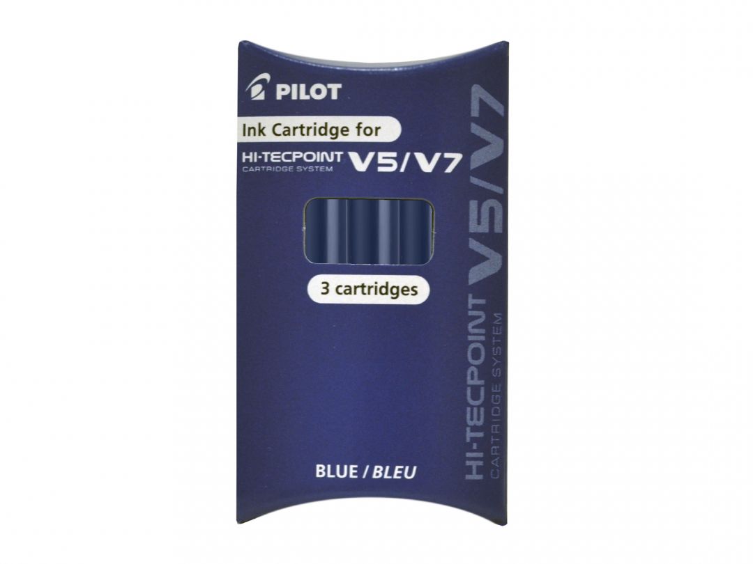 Rezerva Roller V5/V7 Albastra Hi-tecpoint 3/Set Pilot