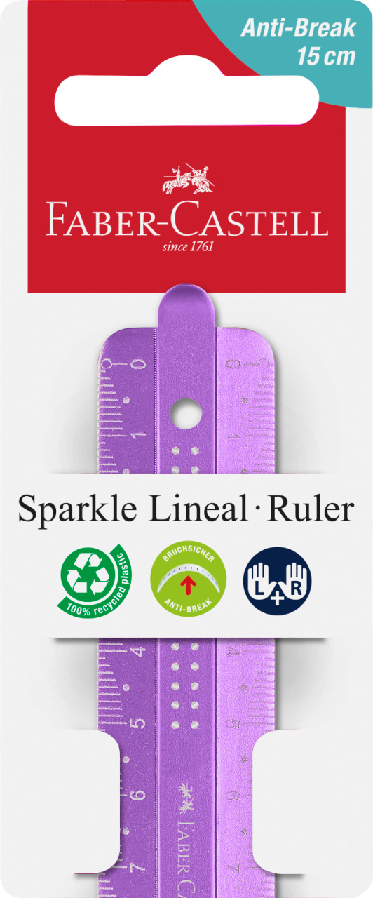 Rigla 15cm sparkle faber-castell [2]