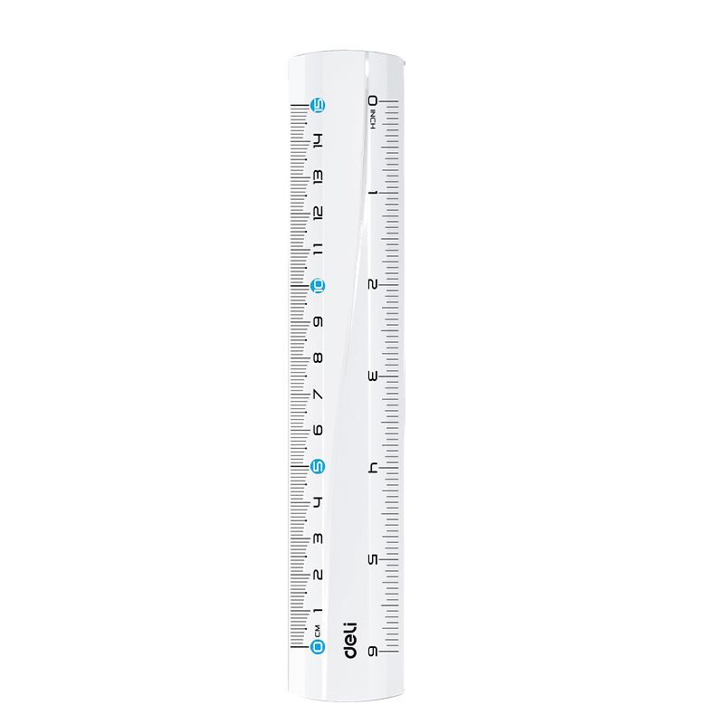 Rechizite Școlare - Rigla 15cm transparenta deli