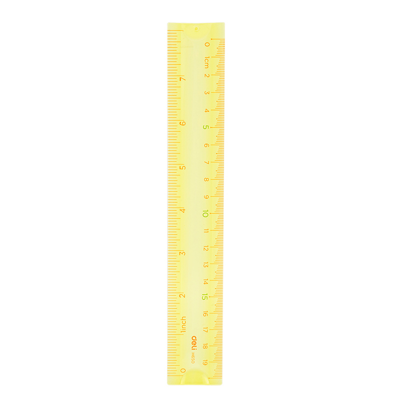 Rigla 20cm multicolora flexibila deli [3]