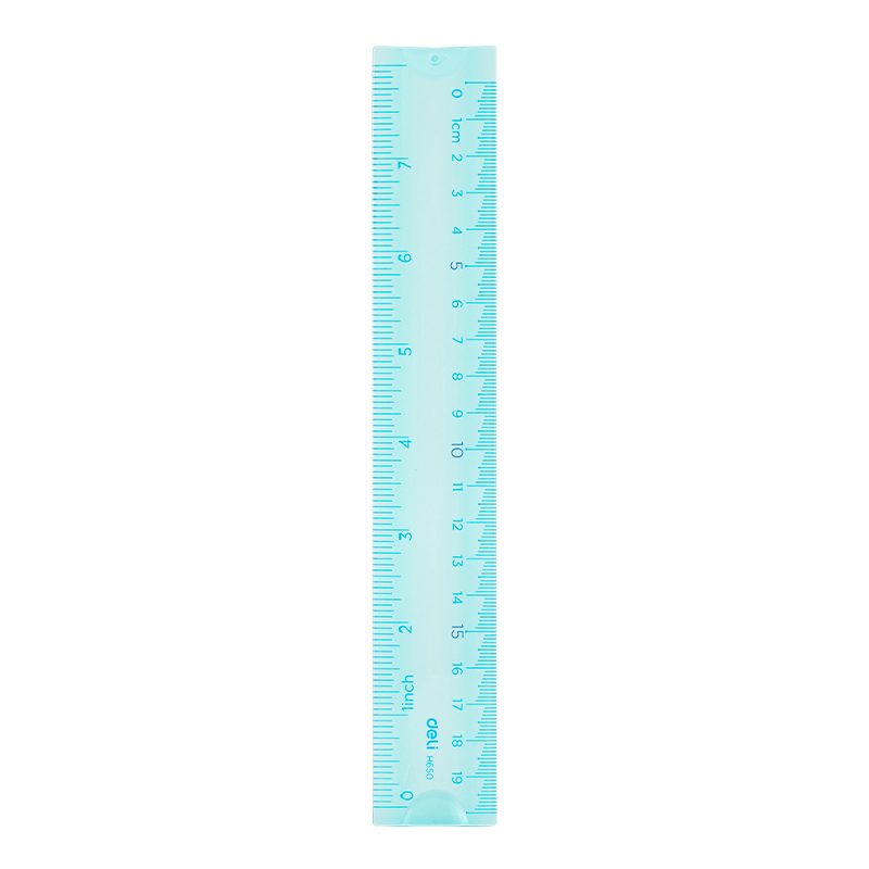 Rechizite Școlare - Rigla 20cm multicolora flexibila deli