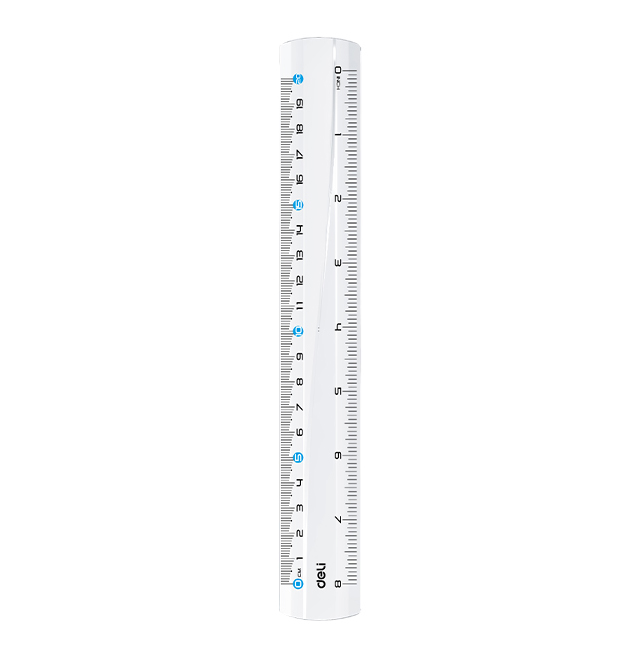 Rechizite Școlare - Rigla 20cm transparenta deli