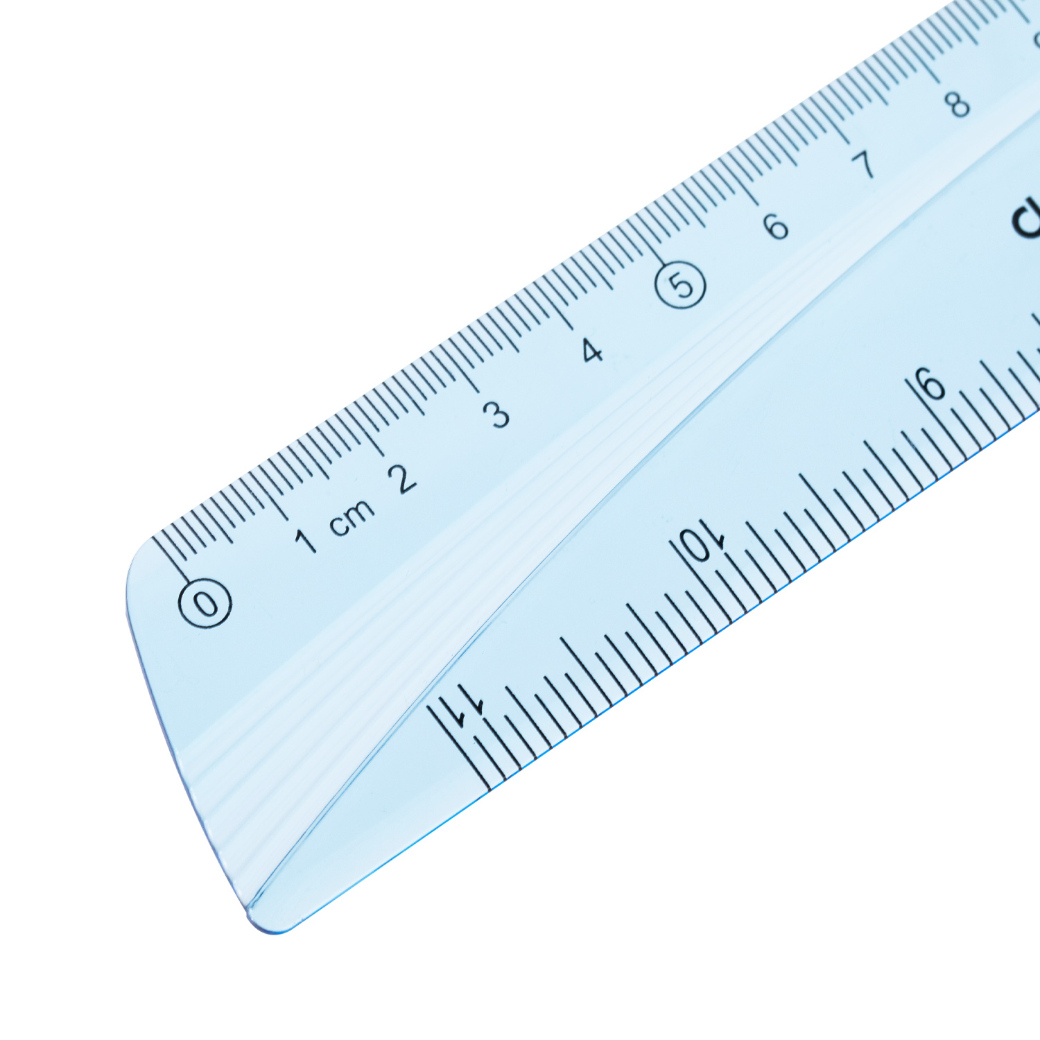 Rigla 30cm albastra transparenta deli [1]
