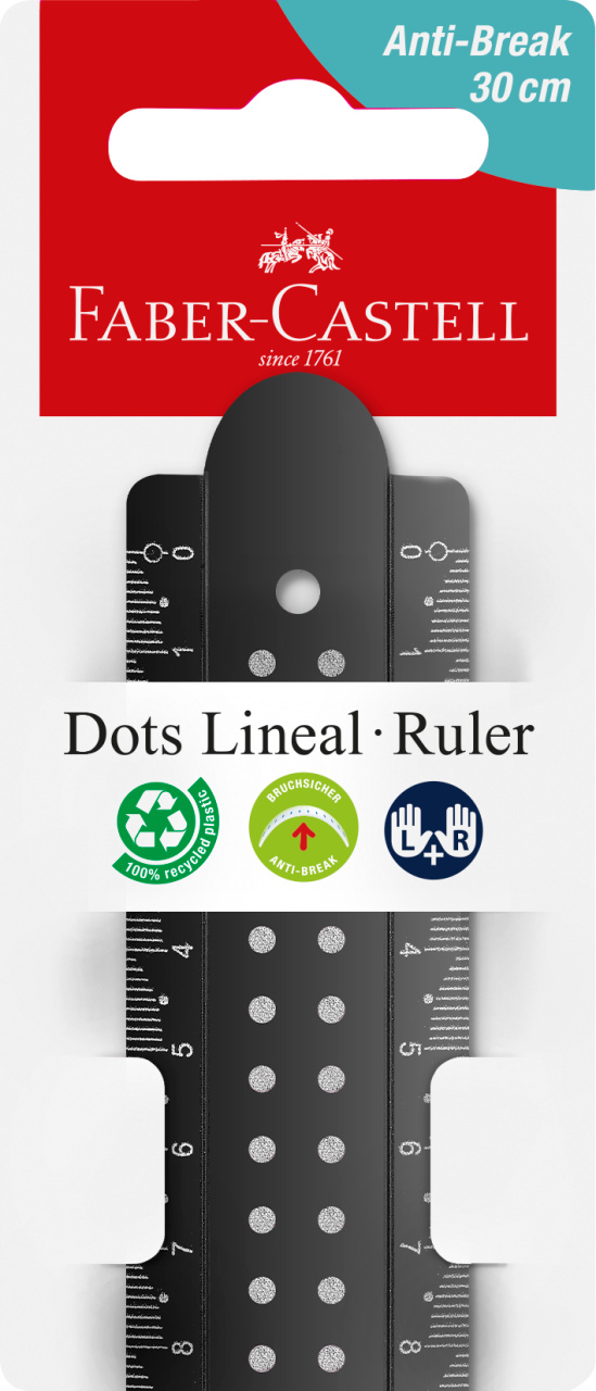 Rigla 30cm dots faber-castell [1]