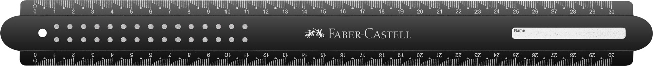 Rigla 30cm dots faber-castell [3]