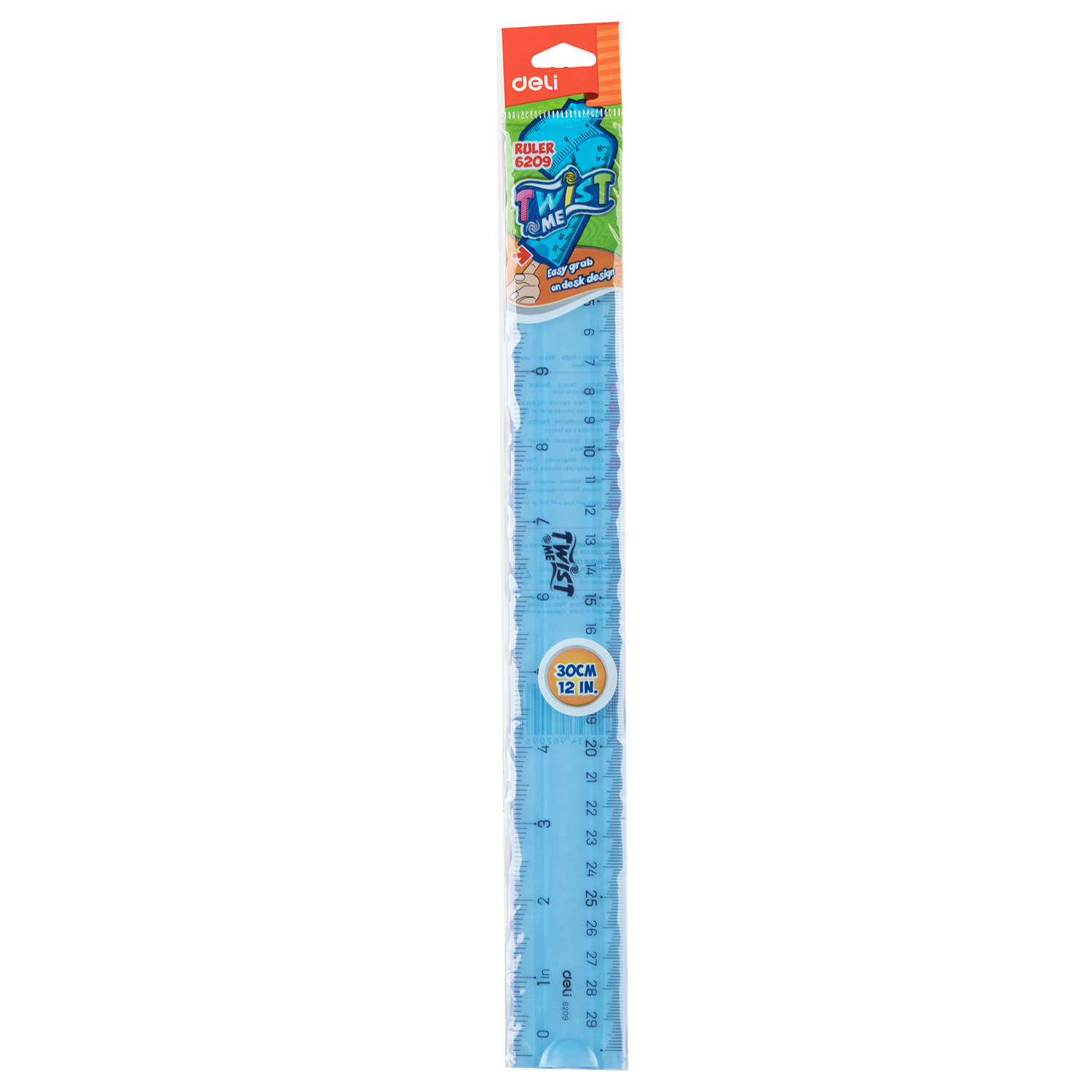 Rechizite Școlare - Rigla 30cm flexibila color deli