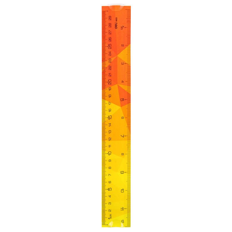 Rechizite Școlare - Rigla 30cm multicolora flexibila deli