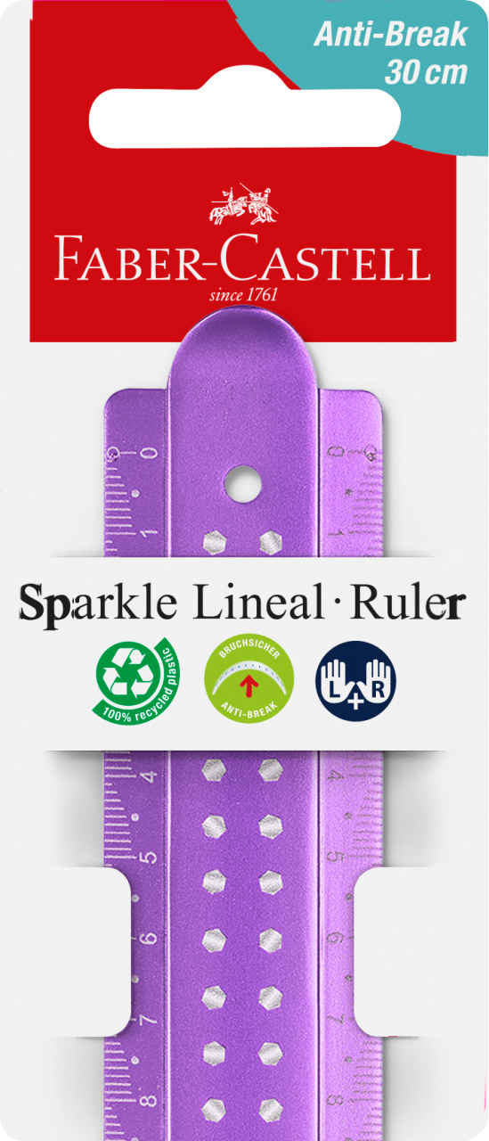 Rigla 30cm sparkle faber-castell [1]