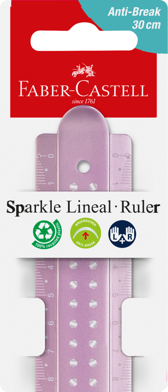 Rigla 30cm sparkle faber-castell [2]