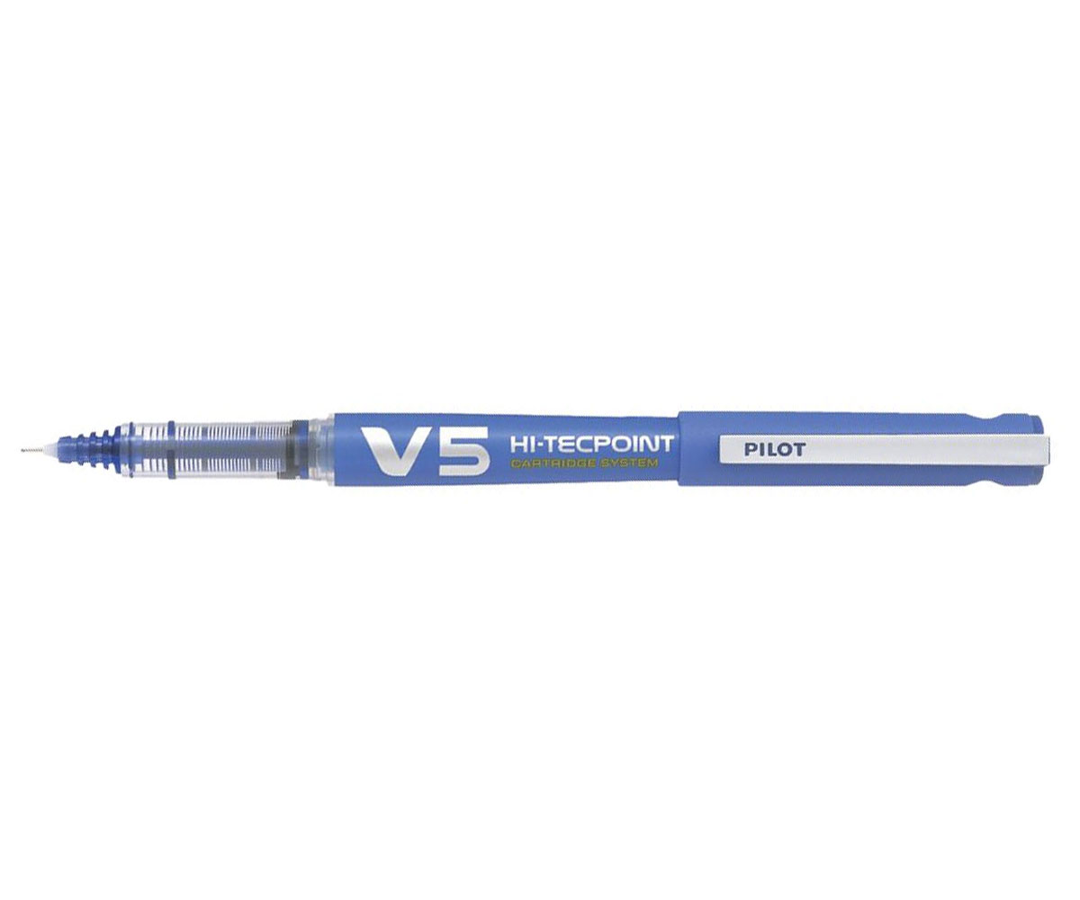 Roller 0.5MM V5 Albastru Hi-tecpoint Pilot
