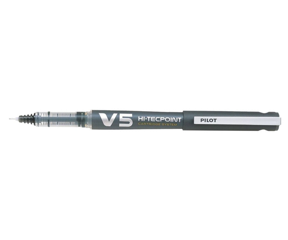 Roller 0.5MM V5 Negru Hi-tecpoint Pilot