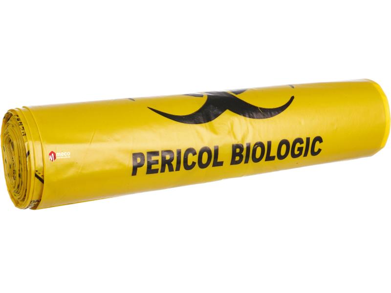Saci Galbeni 20L " Pericol Biologic"