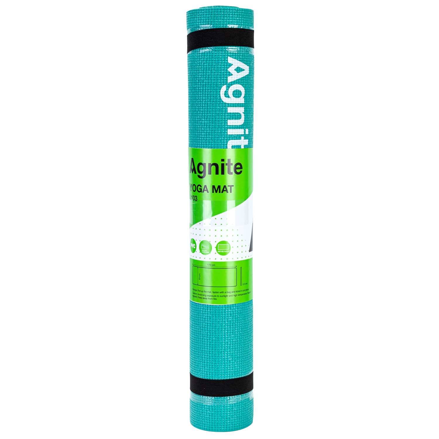 Saltea yoga 173*61*0.3 cm +curea transport agnite turcoaz deli [1]