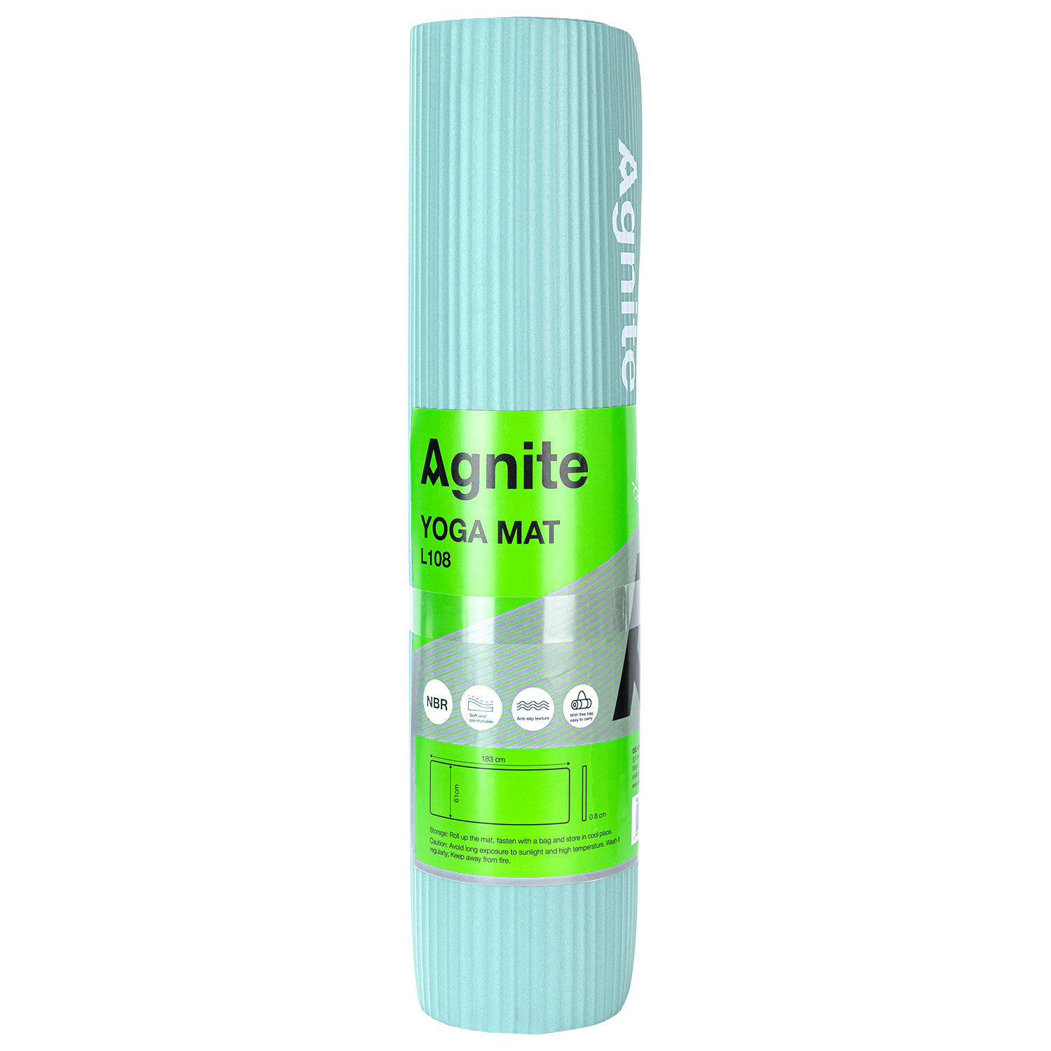 Saltea yoga 183*61*0.8 cm + husa transport agnite turcoaz deli