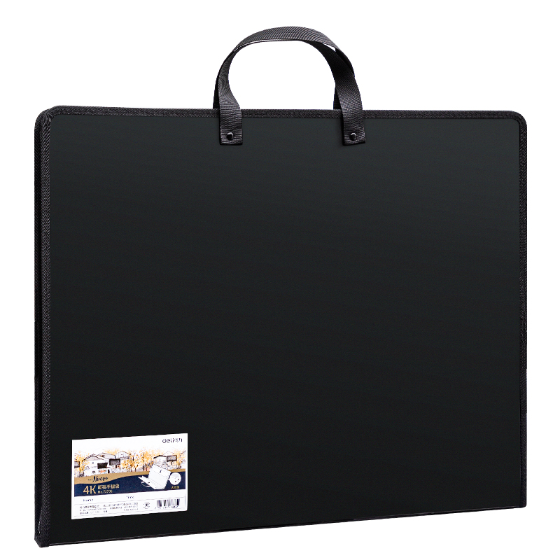 Servieta Pp Pentru Portofoliu Pictura 440X350X35MM Neagra Deli