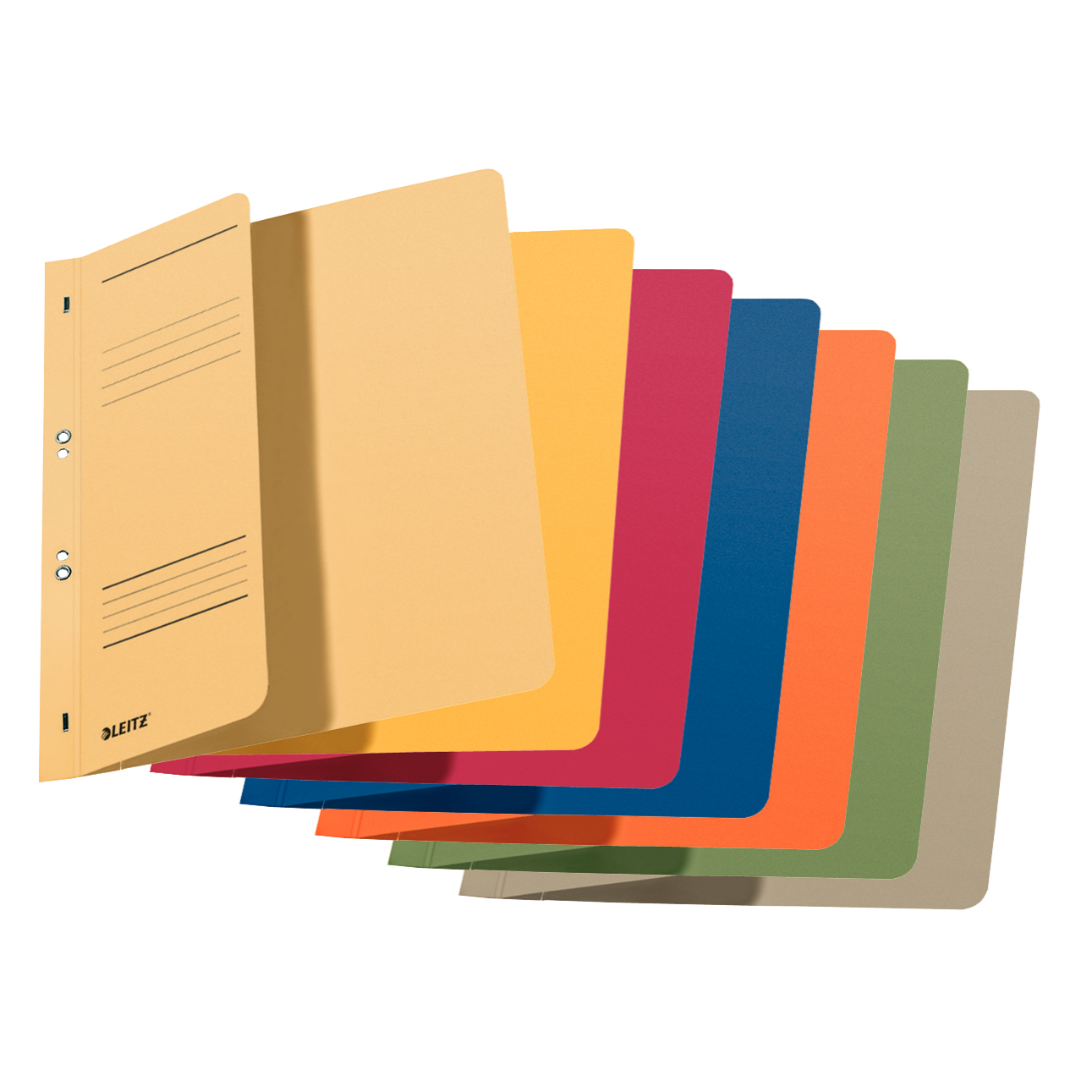 Dosare din carton - Set 5 bucati dosar carton incopciat 1/2 diverse culori leitz