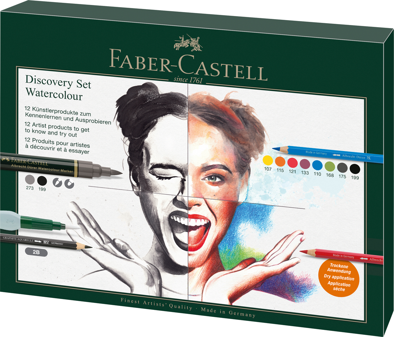 Set Arta Discovery Desen Umed 12 Piese Faber-castell