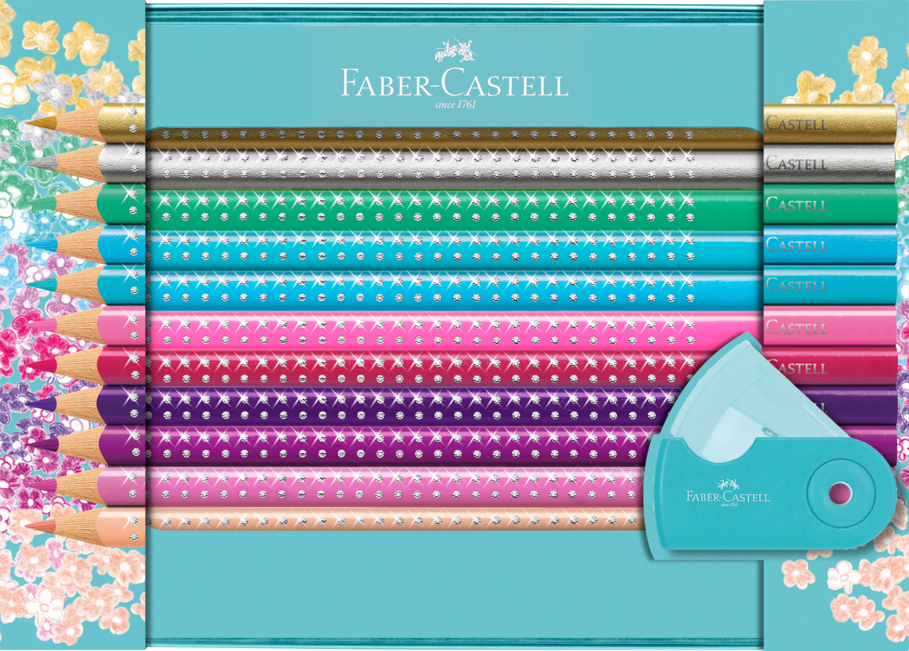 Faber-Castell Set Cadou 20 Creioane Colorate Sparkle + Asc. Sleeve Faber-caste