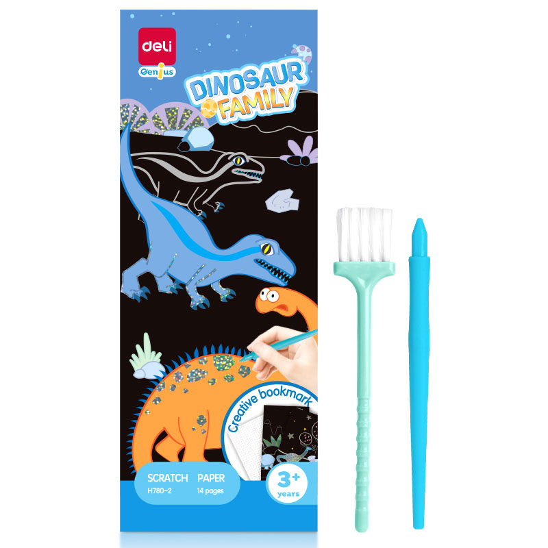 Set creativ 15 semne de carte carton razuibil dinozauri deli [1]