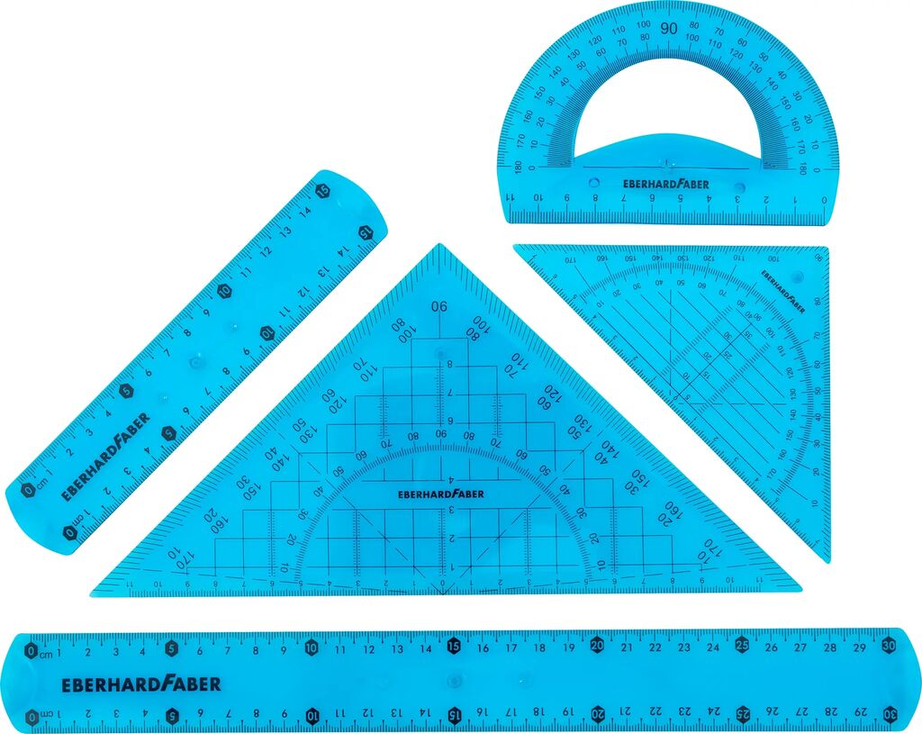 Set geometrie 5 piese flexibil color eberhard faber [2]