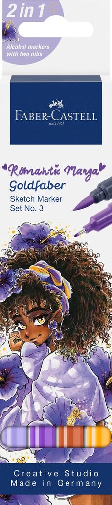 Set Romantic Manga NO.3 4 Bucati Sketch Markere Goldfaber Faber-castell