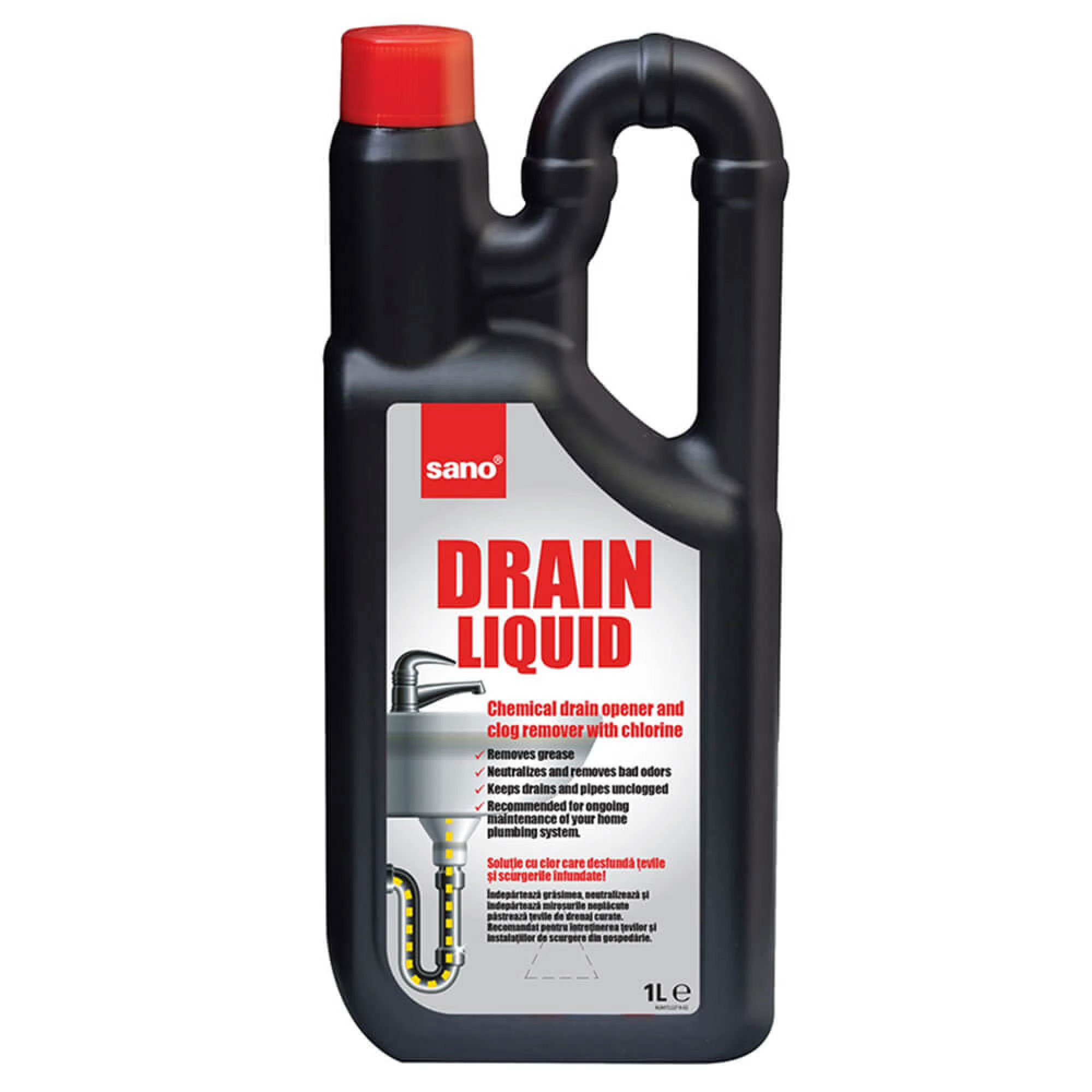 Solutie Desfundat Tevi 1L Sano Drain