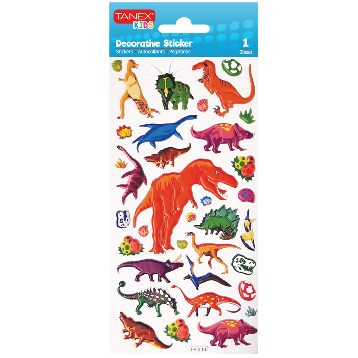Sticker Puffy Dino TNX-25132 Tanex