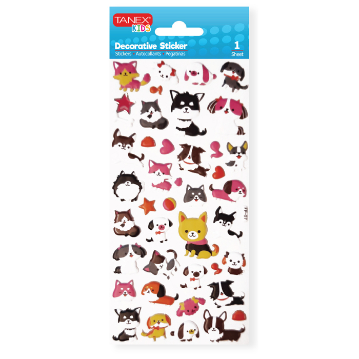 Sticker Puffy Pets TNX-25113 Tanex