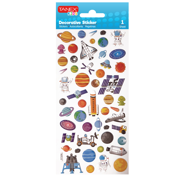 Sticker Puffy Space TNX-25133 Tanex