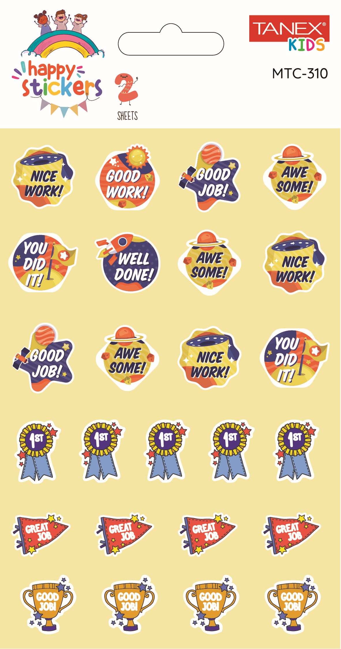 Sticker Recompense Nice Work 2/Set MTC-310 Tanex