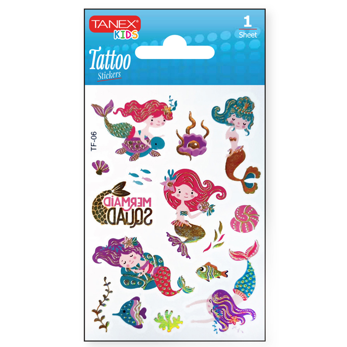 Sticker Tattoo Mermaids TNX-26436 Tanex