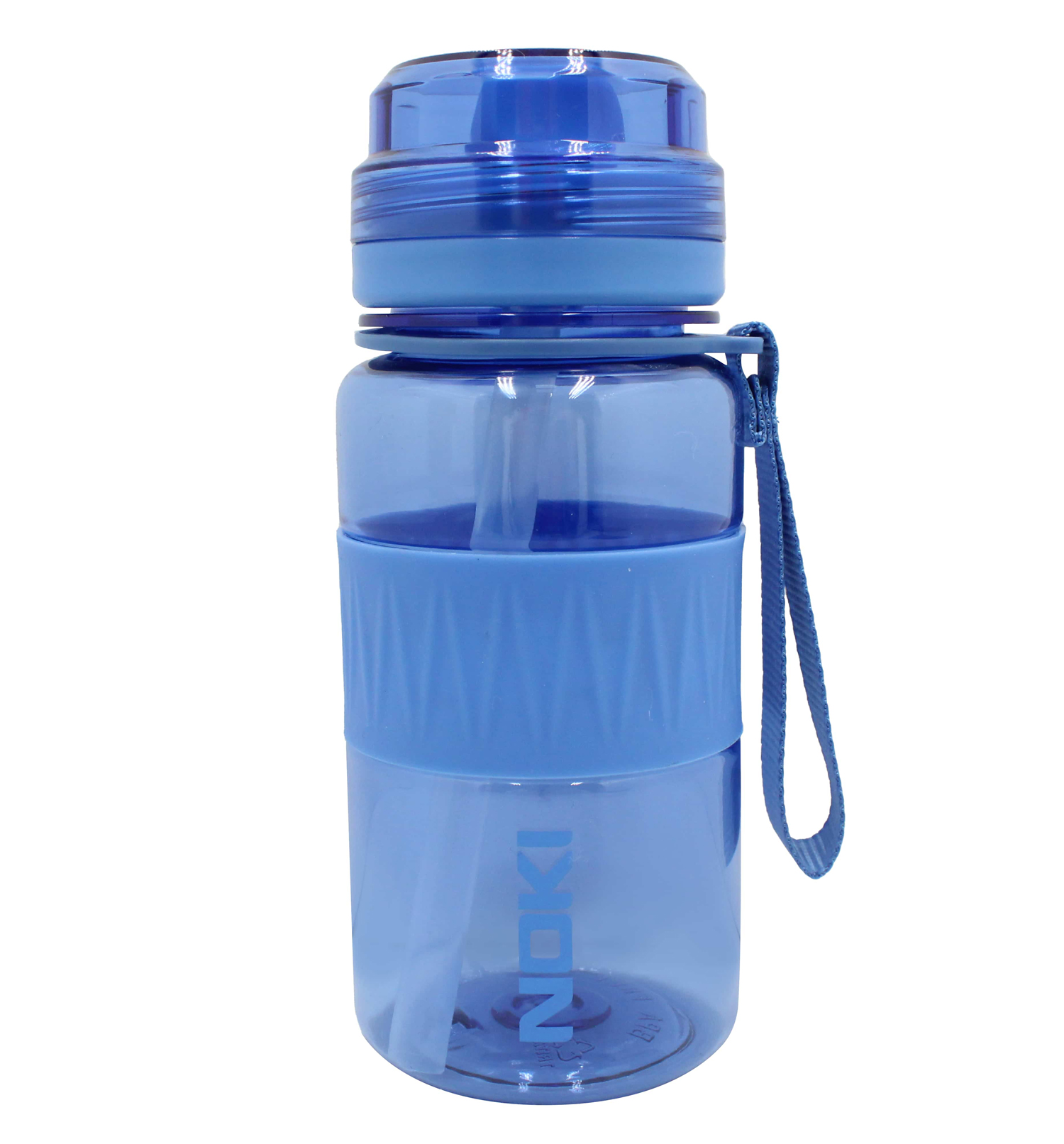 Sticla apa pt copii tritan 400ml cu pai si curea transport t-0113 noki [2]