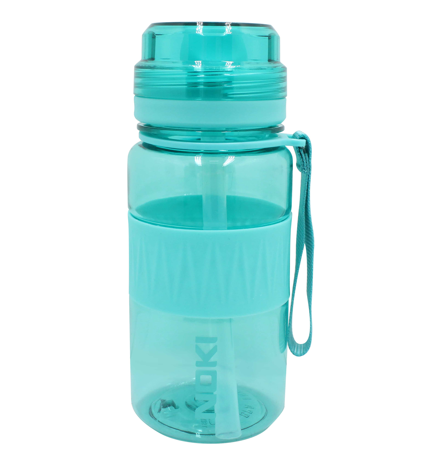 Sticla apa pt copii tritan 400ml cu pai si curea transport t-0113 noki [3]