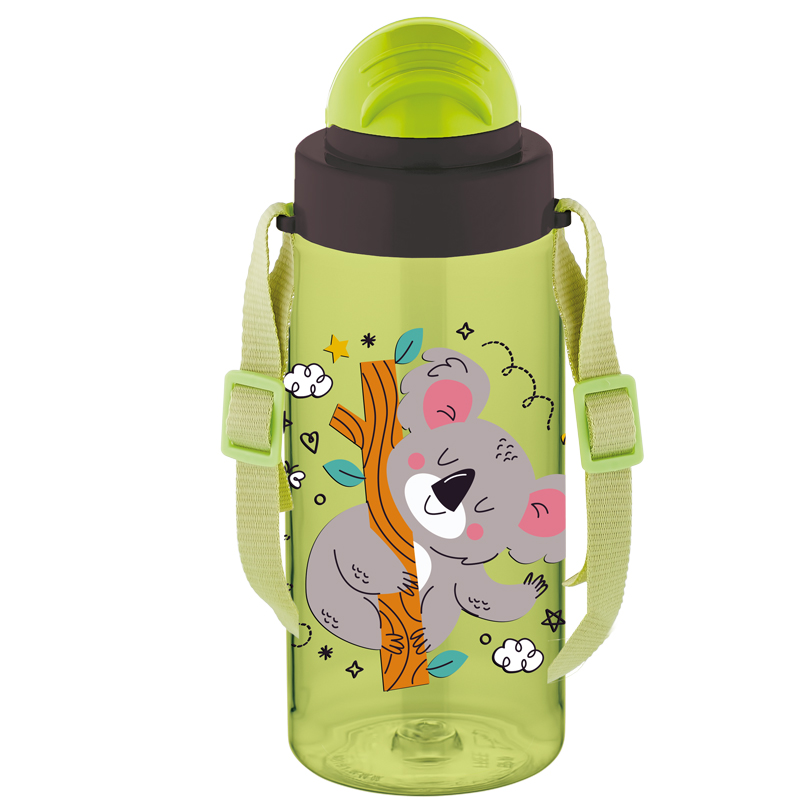 Sticla apa pt copii tritan 500ml cu pai si curea transport t-0107 noki [1]
