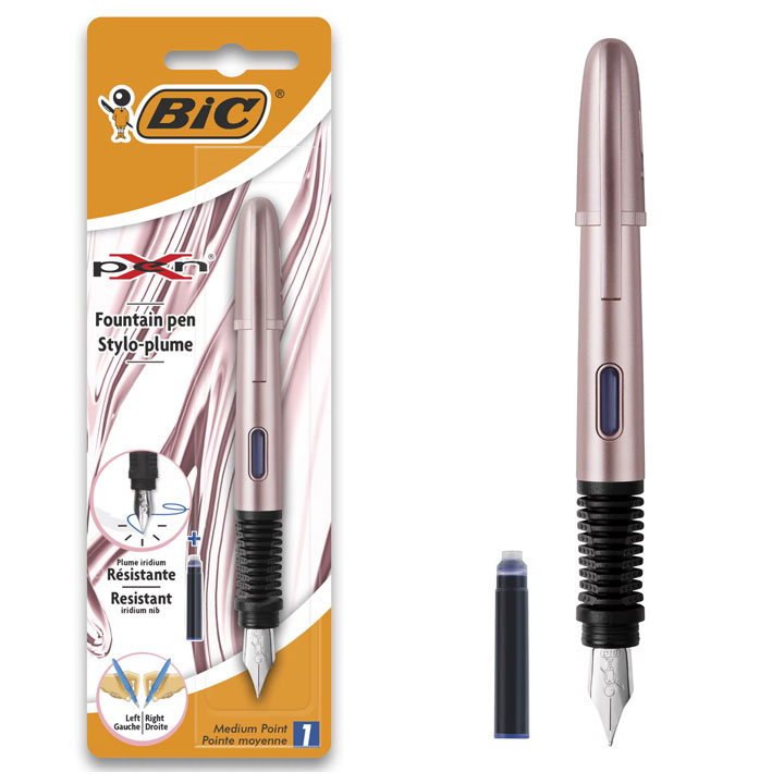 Stilou xpen chrome pink blister bic [1]